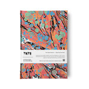 JMW Turner inspired marbled red notebook